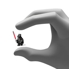Darth Vader minifigure with extra black cape offers versatile styling options