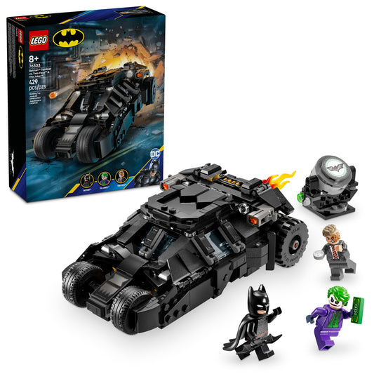 LEGO DC Batman Tumbler cockpit view, inviting immersive hero missions.