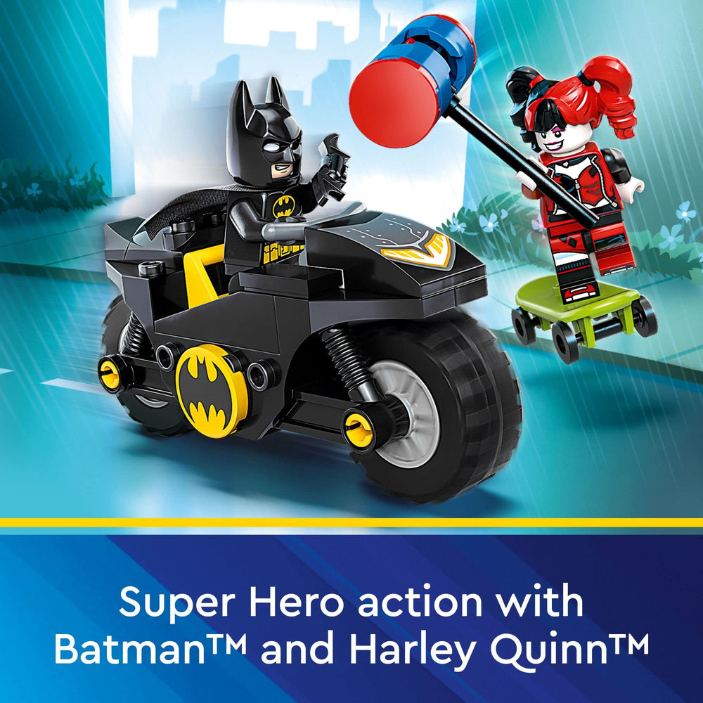 LEGO DC Batman Versus Harley Quinn 76220 Harley Quinn figure on skateboard for imaginative scenes
