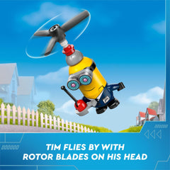 LEGO Despicable Me Ron Pit Crew diaper gun prop adds lighthearted humor for stories.