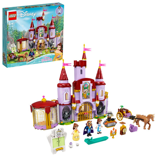 LEGO Disney Belle and Beast's Castle dance floor detail for imaginative pretend play.