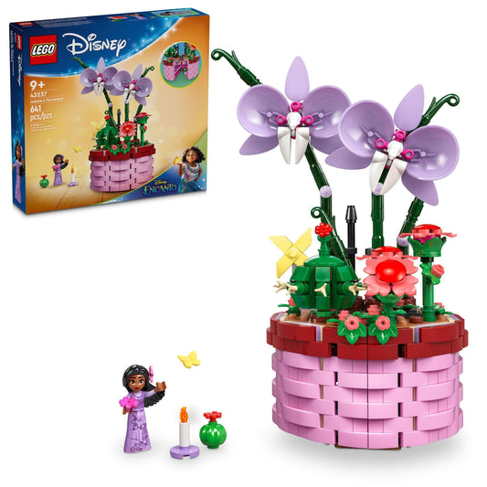 LEGO Disney Encanto Isabela flowerpot basket for imaginative play and display.