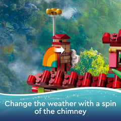 LEGO Disney Encanto Madrigal House three-storey design with spinning weather vane and flipping bed