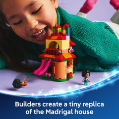 LEGO Disney Encanto mini-house inside figures, Mirabel and Antonio, plus a capybara for scenes.