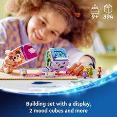 LEGO Disney mood plates used to customize emotions on each cube.