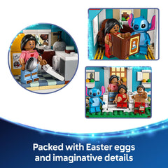 LEGO Disney Lilo and Stitch beach house accessories, surfboards and records fuel stories.