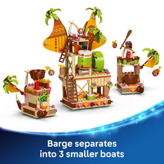 LEGO Disney Moana 2 Kakamora Barge catapult launches coconuts for playful battles