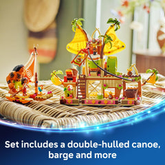 LEGO Disney Moana 2 Kakamora Barge zipline action sparks dynamic scenes