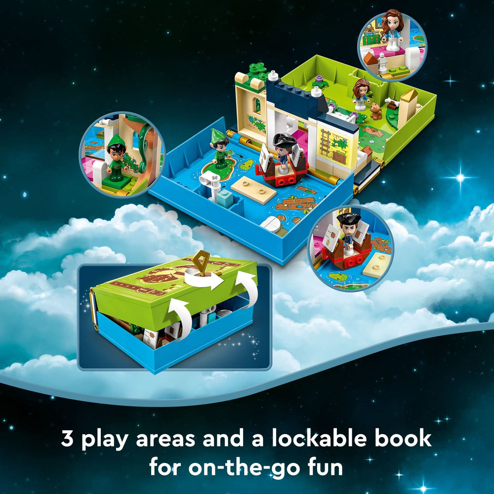 LEGO Disney Peter Pan and Wendy pirate ship and Skull Rock play areas for adventures