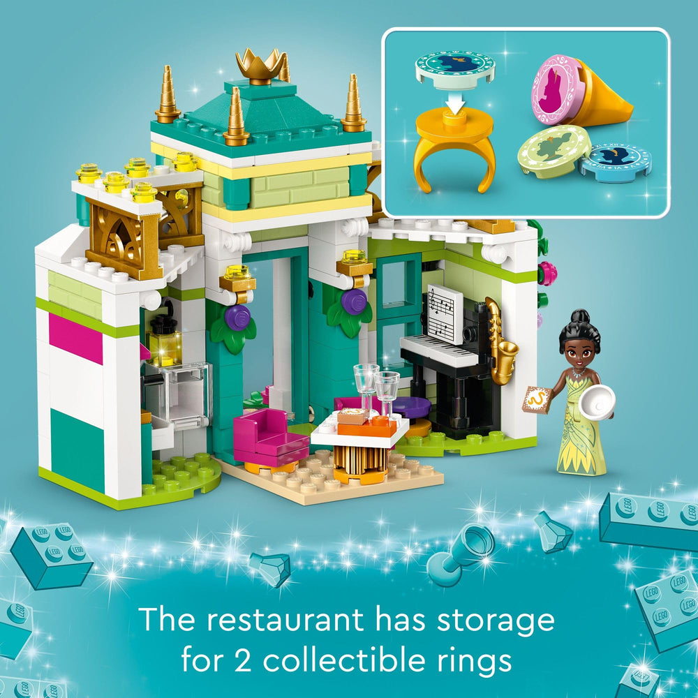 LEGO Disney Princess Market Adventure minidolls: Ariel, Cinderella, Aurora expanding princess play.