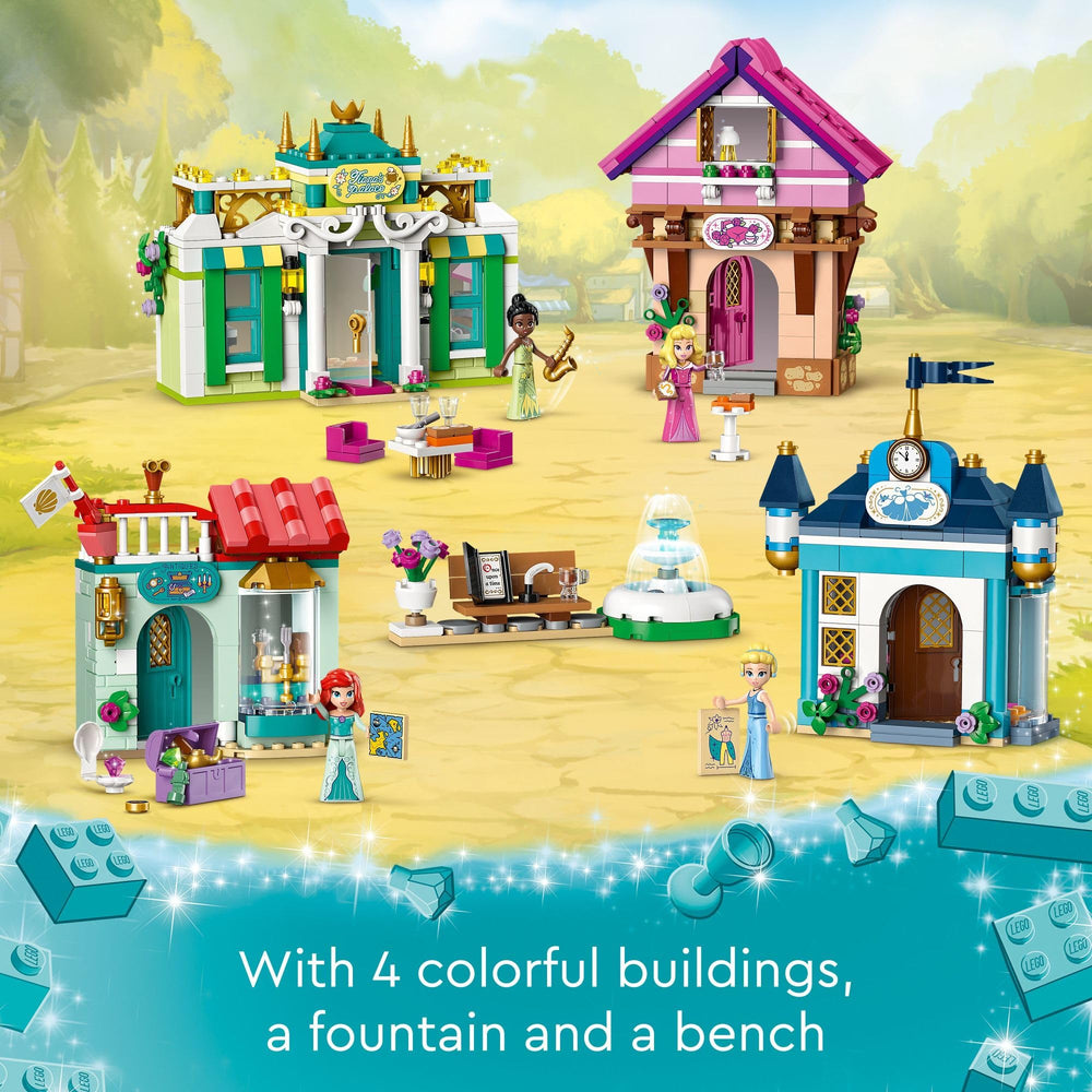LEGO Disney Princess Market Adventure treasure shop front engages kids with treasure hunt storytelling.