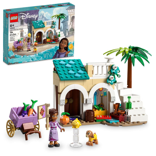 LEGO Disney Wish Asha in the City of Rosas marketplace scene encourages imaginative storytelling.