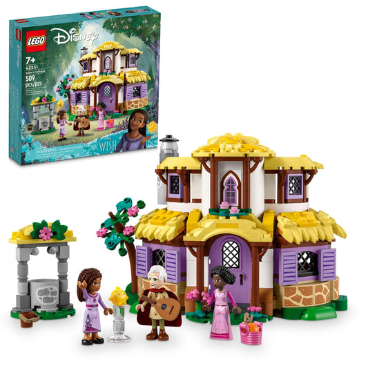 LEGO Disney Asha’s Cottage open sides for easy play access and imaginative storytelling.