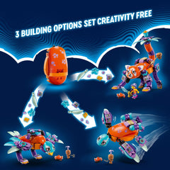 LEGO DREAMZzz Fantastical Bird Toy soars through skies during exciting pursuit.