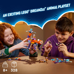 LEGO DREAMZzz Red Panda Toy offers land-chase adventures with a cuddly, posable figure.