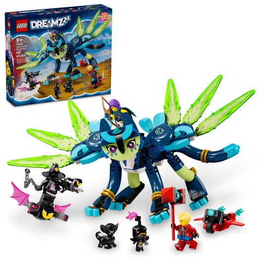 LEGO DREAMZzz Zoey and Zian Cat-Owl assembly sparks imaginative storytelling