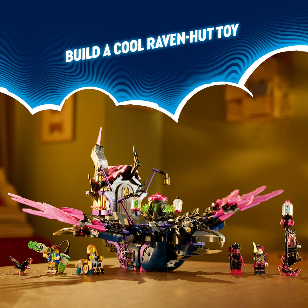 LEGO DREAMZzz Wings and feathers are posable for action-packed scenes.
