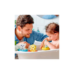 LEGO DUPLO 10965 hippo-figure floating ring enhances bath-time exploration and fine motor practice