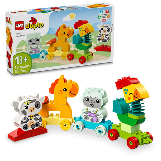 LEGO DUPLO Animal Train rooster figure with flexible neck for expressive play