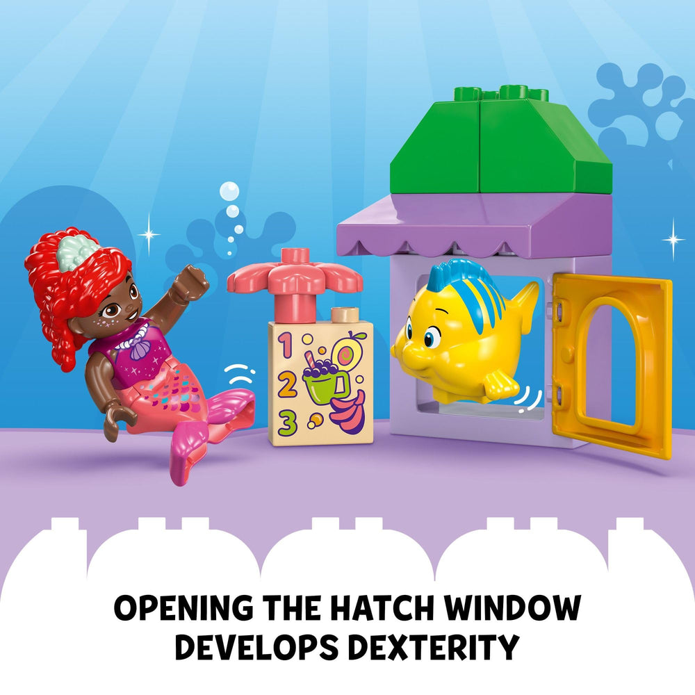 LEGO DUPLO Ariel and Flounder set encourages fine motor skills through building