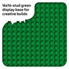 LEGO DUPLO green base plate on-the-go play surface for travel.