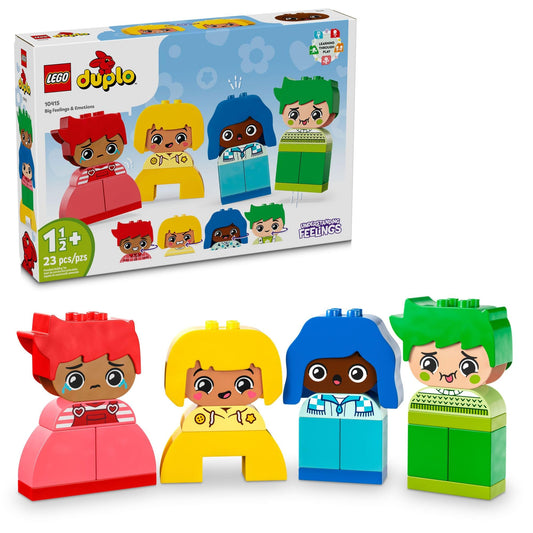 LEGO DUPLO My First Big Feelings Expressions face bricks show moods for early social learning