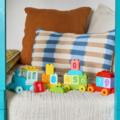 LEGO DUPLO My First Number Train playset—includes 23 pieces for multi-piece counting fun.