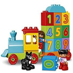 LEGO DUPLO Number Train building parts showcase chunky, safe bricks for toddlers.