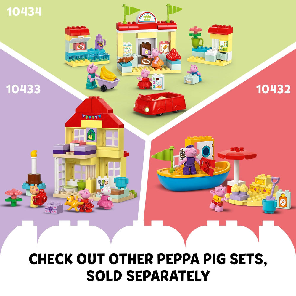 LEGO DUPLO Peppa Pig bricks build endless garden adventures and fine motor practice.
