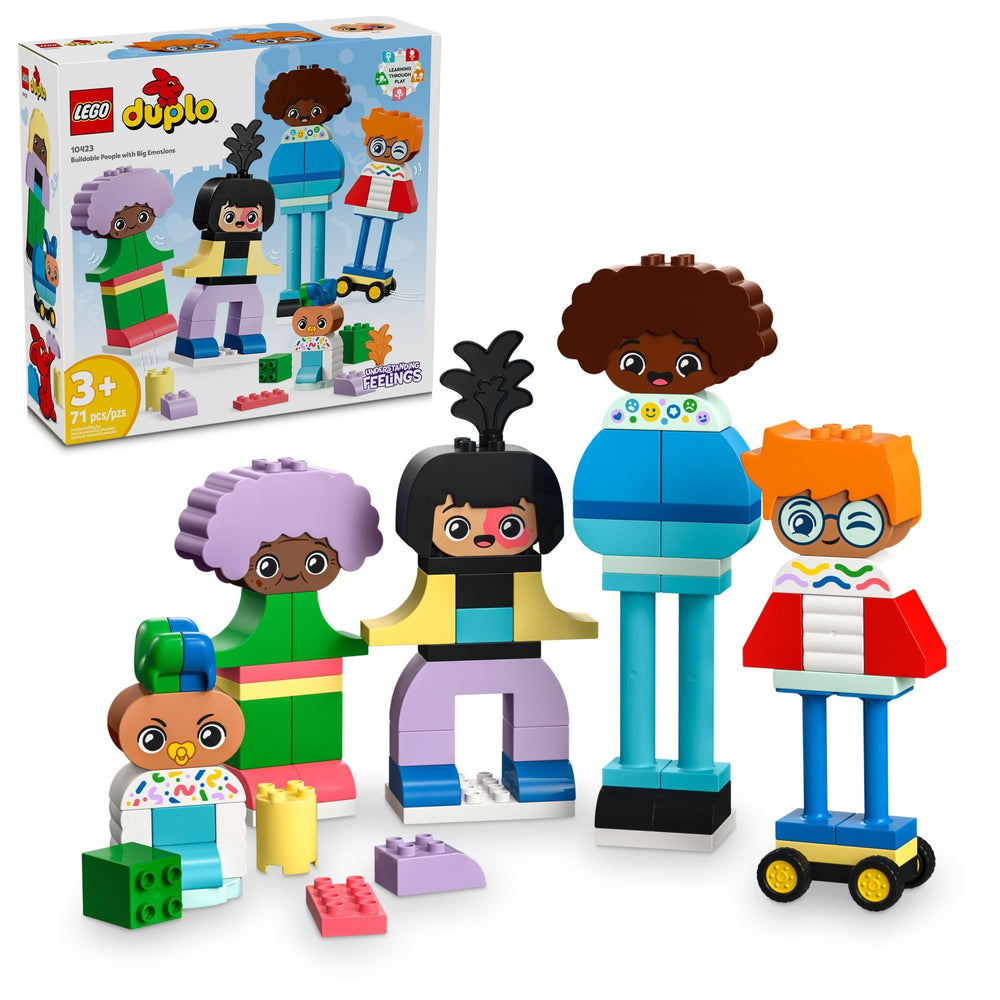 LEGO DUPLO Town characters with big emotions for expressive play.