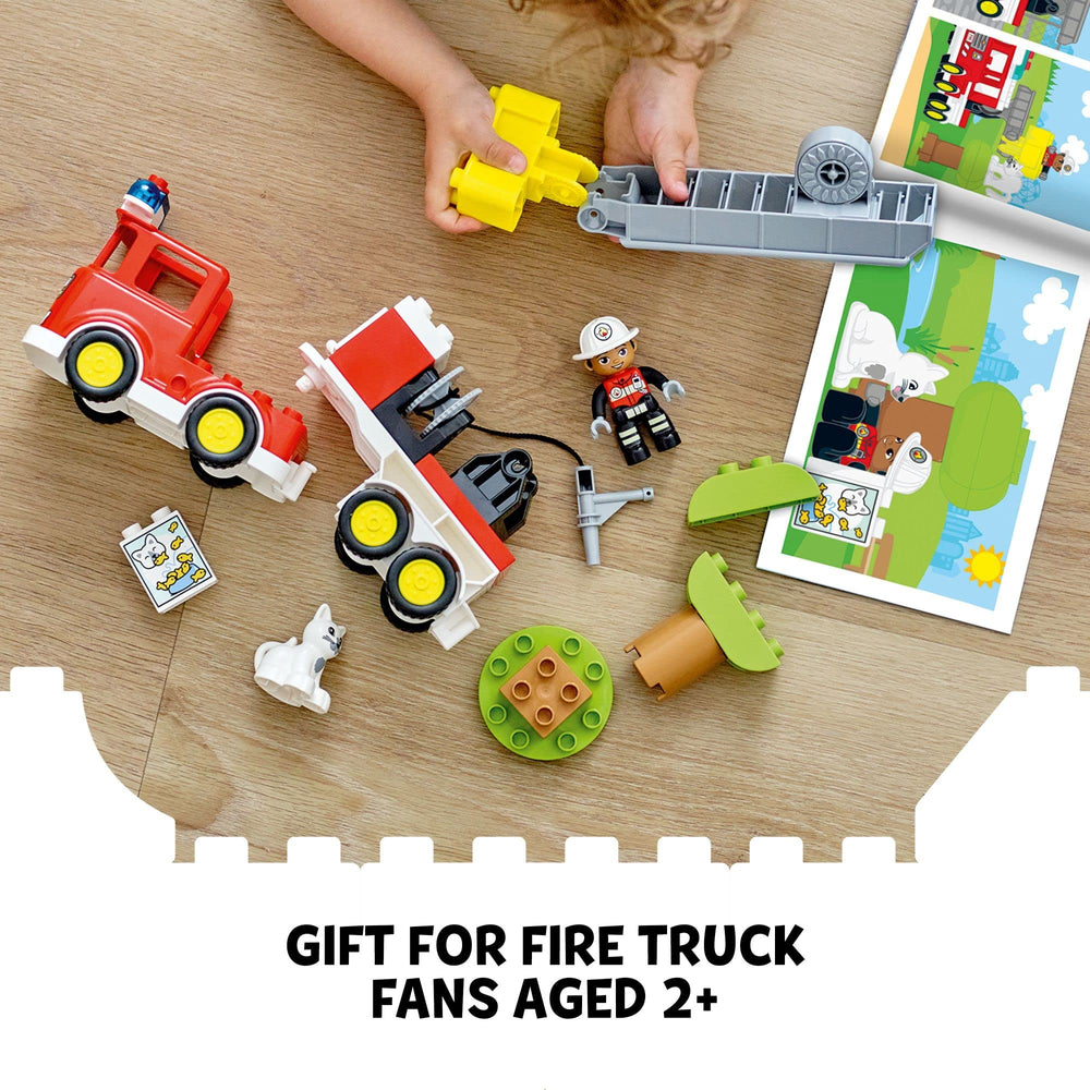 LEGO DUPLO Town Fire Truck 10969 water hose feature promotes active play