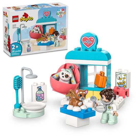 LEGO DUPLO Vet Clinic dog figure for nurturing care playtime