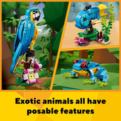 LEGO Exotic Parrot transforming into frog supports creative storytelling and play