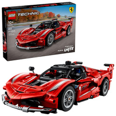 LEGO Ferrari FXX K butterfly doors showcase authentic design for dramatic play and display.