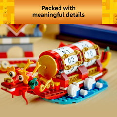LEGO Festival Calendar firecrackers and red envelopes — authentic festive details for storytelling.