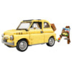 LEGO Fiat 500 10271 detailed interior with opening roof for immersive display