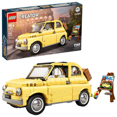 LEGO Fiat 500 10271 luggage rack and suitcase display piece for collectors