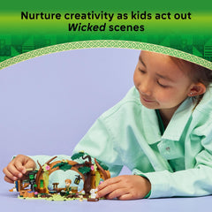 LEGO delicate florals and foliage add color and whimsy to woodland build