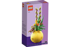 LEGO Flower Pot 40588 salix discolor detail emphasizes willow-like accents.