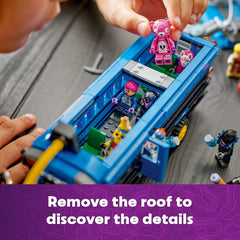 LEGO Fortnite Battle Bus accessories Slurp Juice and Grappler enhance play
