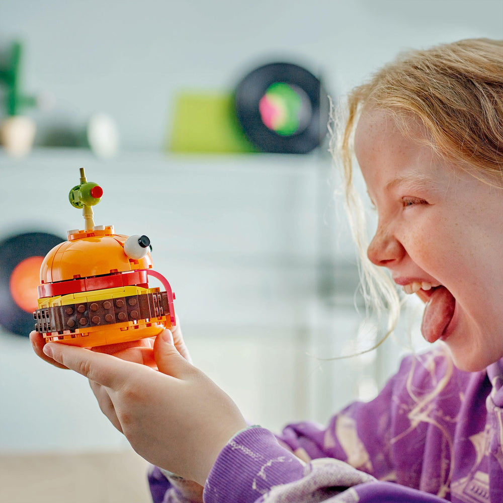 LEGO Fortnite Durrr Burger box-art image sparks gift ideas for fans.