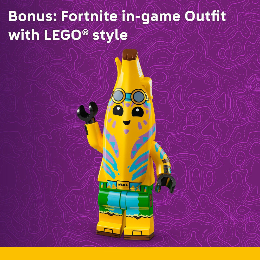 LEGO Fortnite Klombo stands 5.5 inches tall as a bold display piece