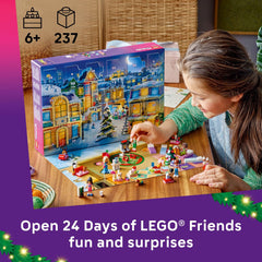 LEGO Friends Advent Calendar 2025 minidolls image features Aliya, Autumn, Liann, Nova and Leo for imaginative stories.