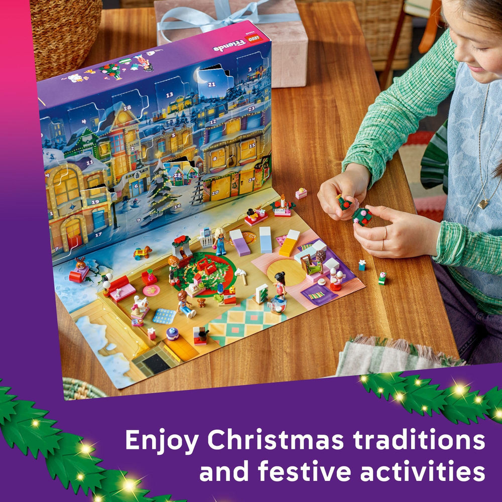 LEGO Friends Advent Calendar 2025 reindeer plushie image adds cute seasonal touch for dreamlike scenes.