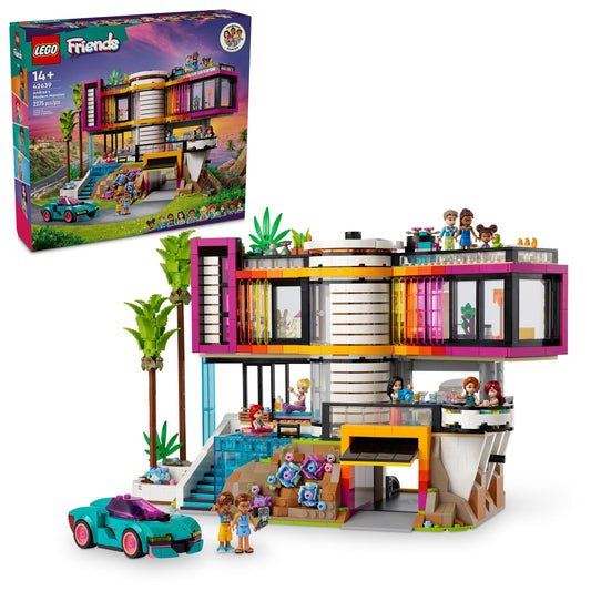 LEGO Friends Andrea's Modern Mansion exterior for stylish display and imaginative play