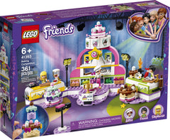 LEGO Friends Baking Competition: spinning ingredients wheel sparks menu ideas.