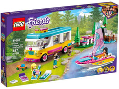 LEGO Friends Camper Van and Sailboat 41681 promotes imaginative outdoor adventure and creative play.