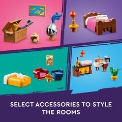 LEGO Friends Castle Bed and Breakfast attic with artifacts sparks treasure-hunt play.