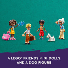 LEGO Friends Castle Bed and Breakfast master suite provides a luxurious play area for guests.