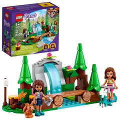LEGO Friends forest waterfall cascade; sparks imaginative nature exploration in a compact playset